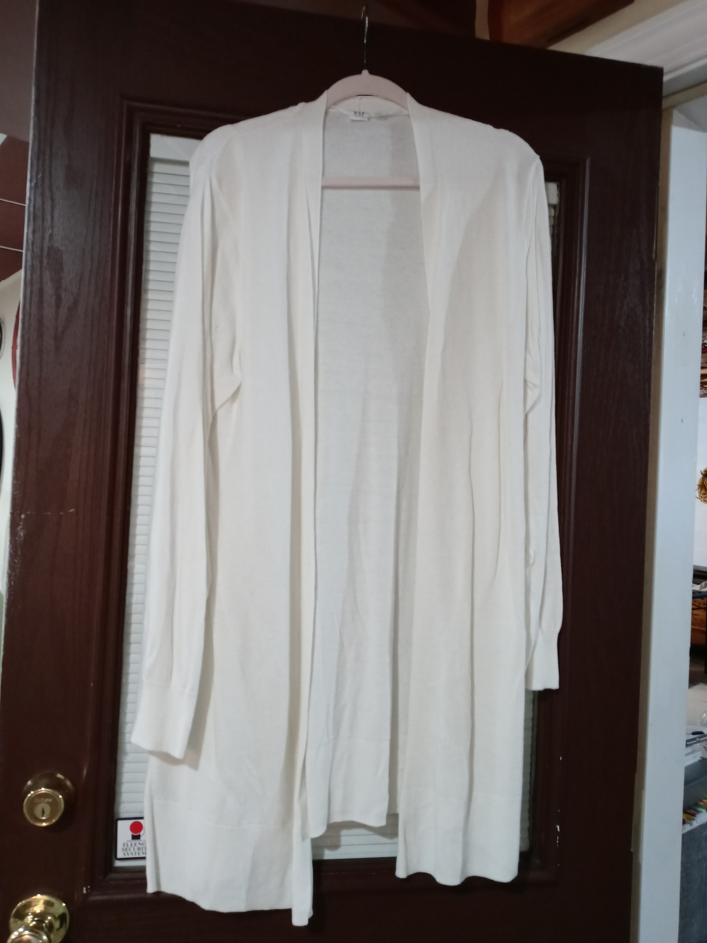 GAP White Open-Front Sweater
